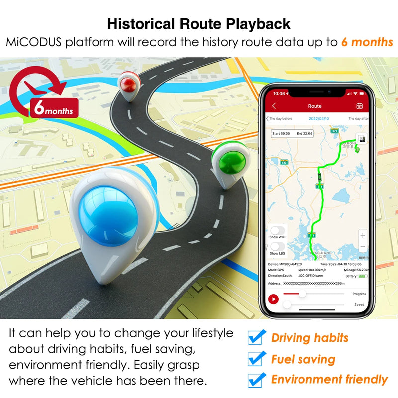 Traceur GPS MiCODUS ML808G – Suivi précis et sécurité renforcée