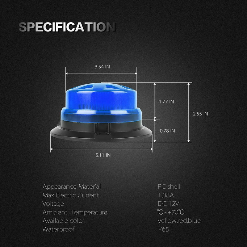 GYROPHARE BLEU URGENCE ET INTERVENTION
