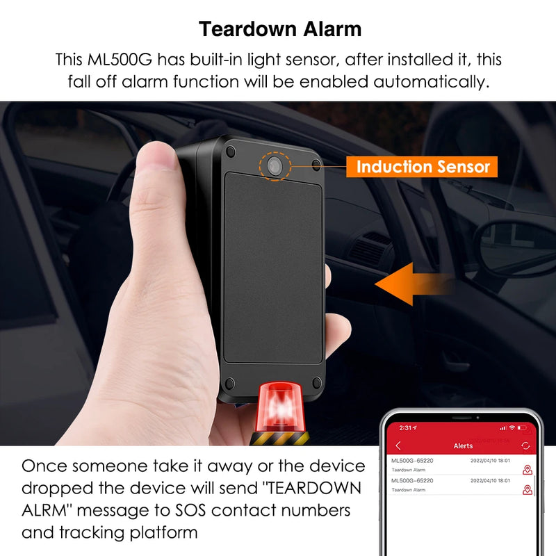Traceur GPS MiCODUS ML500G – Précision 4G et autonomie 1 mois